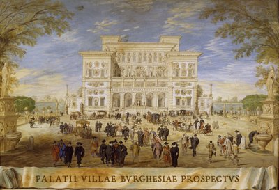 View of the Villa Borghese by Johann Wilhelm Baur